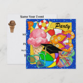 Afstuderen Pool Party - SRF Kaart (Voorkant / Achterkant)