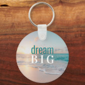 Afstuderen Positiviteit Dream Big Beach Sleutelhanger (Voorkant)