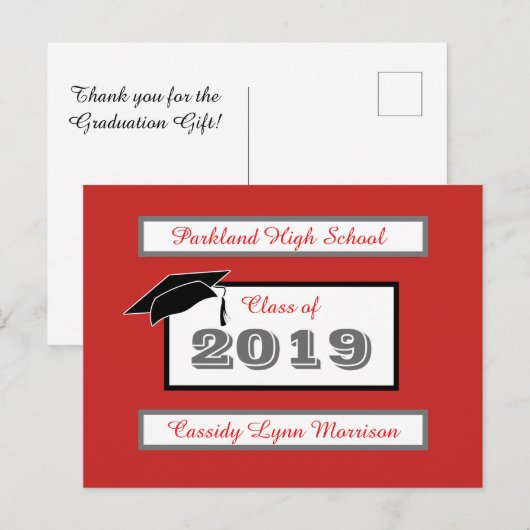 Afstuderen Post Cards Gepersonaliseerd Briefkaart (Voorkant / Achterkant)