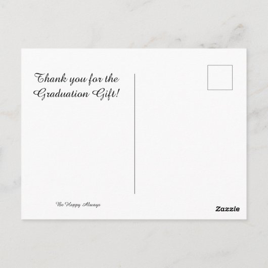 Afstuderen Post Cards Gepersonaliseerd Briefkaart (Achterkant)