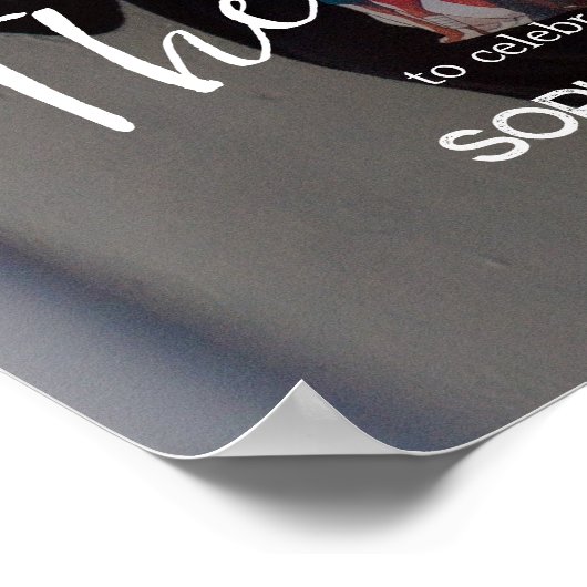 Afstuderen Poster Custom Name Date Save the Date (Hoek)