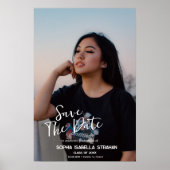 Afstuderen Poster Custom Name Date Save the Date (Voorkant)