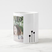 Afstuderen Poster gestileerde foto wit Grote Koffiekop (Voorkant)