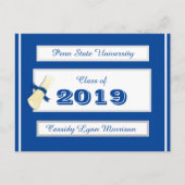 Afstuderen Postkaarten blauw/wit (Voorkant)