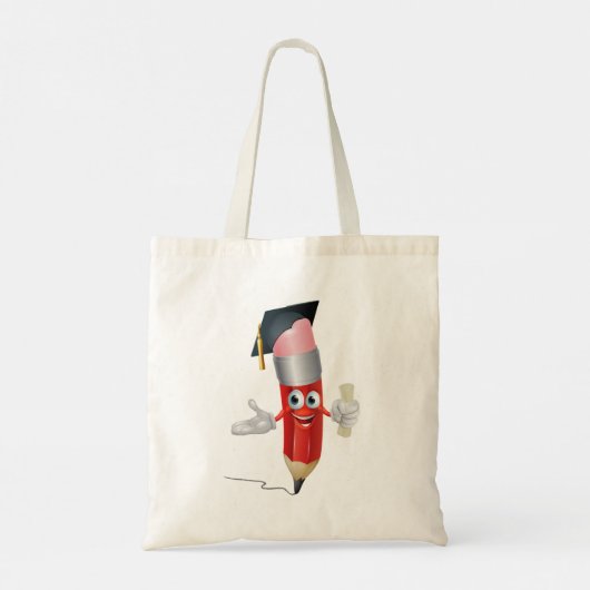Afstuderen potlood tote bag (Achterkant)