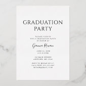 Afstuderen prestige Afstuderen Fotouitnodiging Folie Feestdagenkaart (Achterkant)