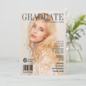 AFSTUDEREN PRETEND MAGAZINE HOESJE PARTIJ INVITE KAART (Staand voorkant)