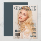 AFSTUDEREN PRETEND MAGAZINE HOESJE PARTIJ INVITE KAART (Voorkant / Achterkant)