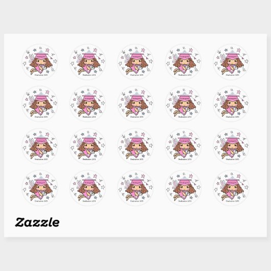 Afstuderen Princess Sticker (Vel)