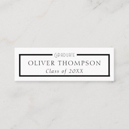 Afstuderen Professional Networking Mini Visitekaartje (Voorkant)