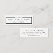 Afstuderen Professional Networking Mini Visitekaartje (Voorkant / Achterkant)