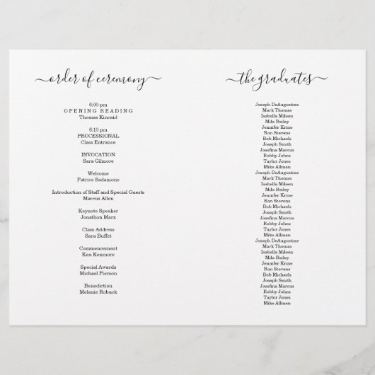 Afstuderen Programma (1 kolomversie) Flyer (Achterkant)