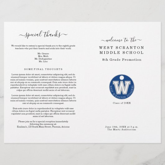 Afstuderen Programma (2 kolomversie) Flyer (Voorkant)