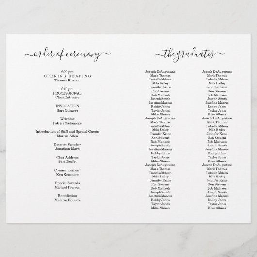 Afstuderen Programma (2 kolomversie) Flyer (Achterkant)