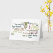 Afstuderen Prom Gefeliciteerd Kaart (Gele Bloem)