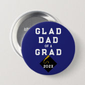 Afstuderen Proud Dad Ronde Button 7,6 Cm (Voorkant /achterkant)
