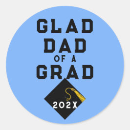 Afstuderen Proud Dad Ronde Sticker