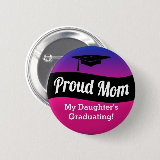 Afstuderen - Proud Mam Ronde Button 5,7 Cm (Voorkant /achterkant)