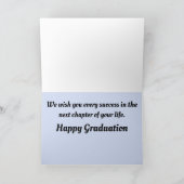 Afstuderen Proud of You Peacock Afstuderen Feestdagen Kaart (Binnen)