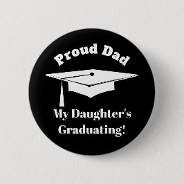Afstuderen Proud Parent Pap Graduation Cap Tassel Ronde Button 5,7 Cm