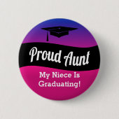 Afstuderen - Proud Tunt Ronde Button 5,7 Cm (Voorkant)