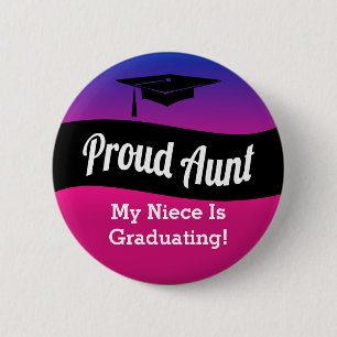 Afstuderen - Proud Tunt Ronde Button 5,7 Cm
