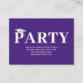 Afstuderen QR Code Moderne minimalistische foto Informatiekaartje (Voorkant)