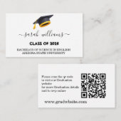 Afstuderen Qr-codenaam Afstudeerder Aankondiging 2 (Voorkant / Achterkant)