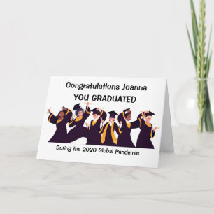 Afstuderen Quarantine Kaart Funny Card voor Afstud