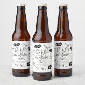 Afstuderen Quirky Doodle Next Adventure White Bier Etiket (Flessen)