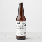 Afstuderen Quirky Doodle Next Adventure White Bier Etiket (Voorkant)