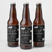 Afstuderen Quirky Doodle Next Adventure Zwart Bier Etiket (Flessen)