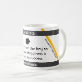 Afstuderen Quote 3 Koffie mok (Voorkant rechts)