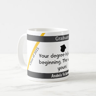 Afstuderen Quote 6 Koffie mok