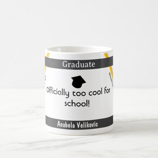 Afstuderen quote 8 koffie mok (Center)