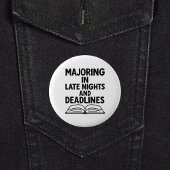 Afstuderen quote grappig ronde button 5,7 cm