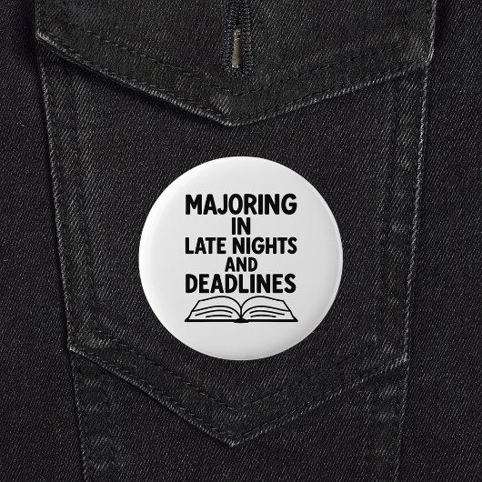 Afstuderen quote grappig ronde button 5,7 cm