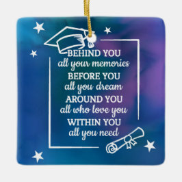 Afstuderen Quote Keramisch Ornament