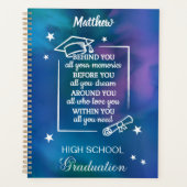 Afstuderen Quote over Waterverf Planner (Voorkant)