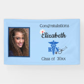 Afstuderen, R N, Geregistreerde Verpleegkundige, P Spandoek (Horizontaal)