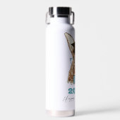 Afstuderen Rabbit Custom Water Bottle Waterfles (Voorkant)