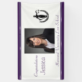 Afstuderen, Rechtenfaculteit, Schalen van Gerechti Spandoek (Verticaal)