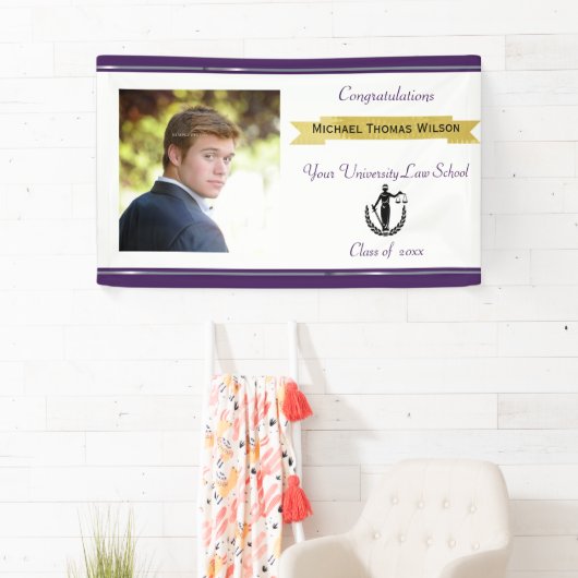 Afstuderen, Rechtsschool, Douanefoto, Spandoek (Insitu)