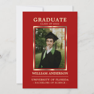 Afstuderen Red Gold Lijst klasse van het jaar FO Aankondiging