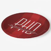 Afstuderen Red PhD Graduation Party Papieren Bordje (Gekanteld)