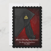 afstuderen Red Tassel Charm College 2018 Kaart (Voorkant)