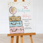 Afstuderen Reiskoffer Welkomstbord Poster