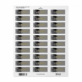 Afstuderen retouradreslabel etiket (Full Sheet)