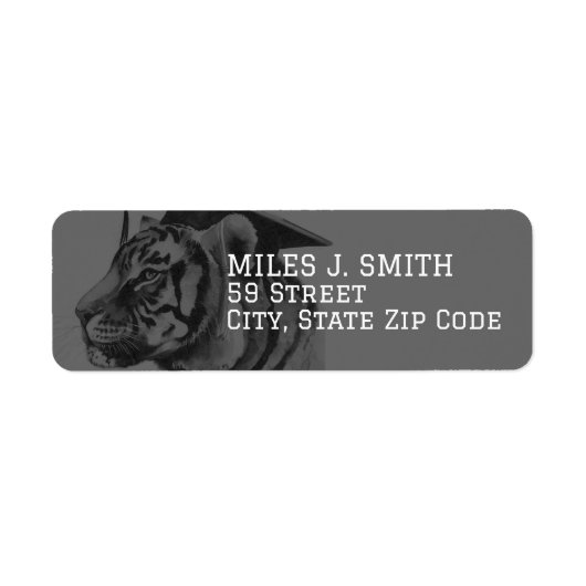 Afstuderen retouradreslabel etiket (Voorkant)