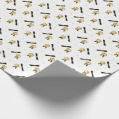 Afstuderen Ribbon Stars Cadeaupapier (Hoek)